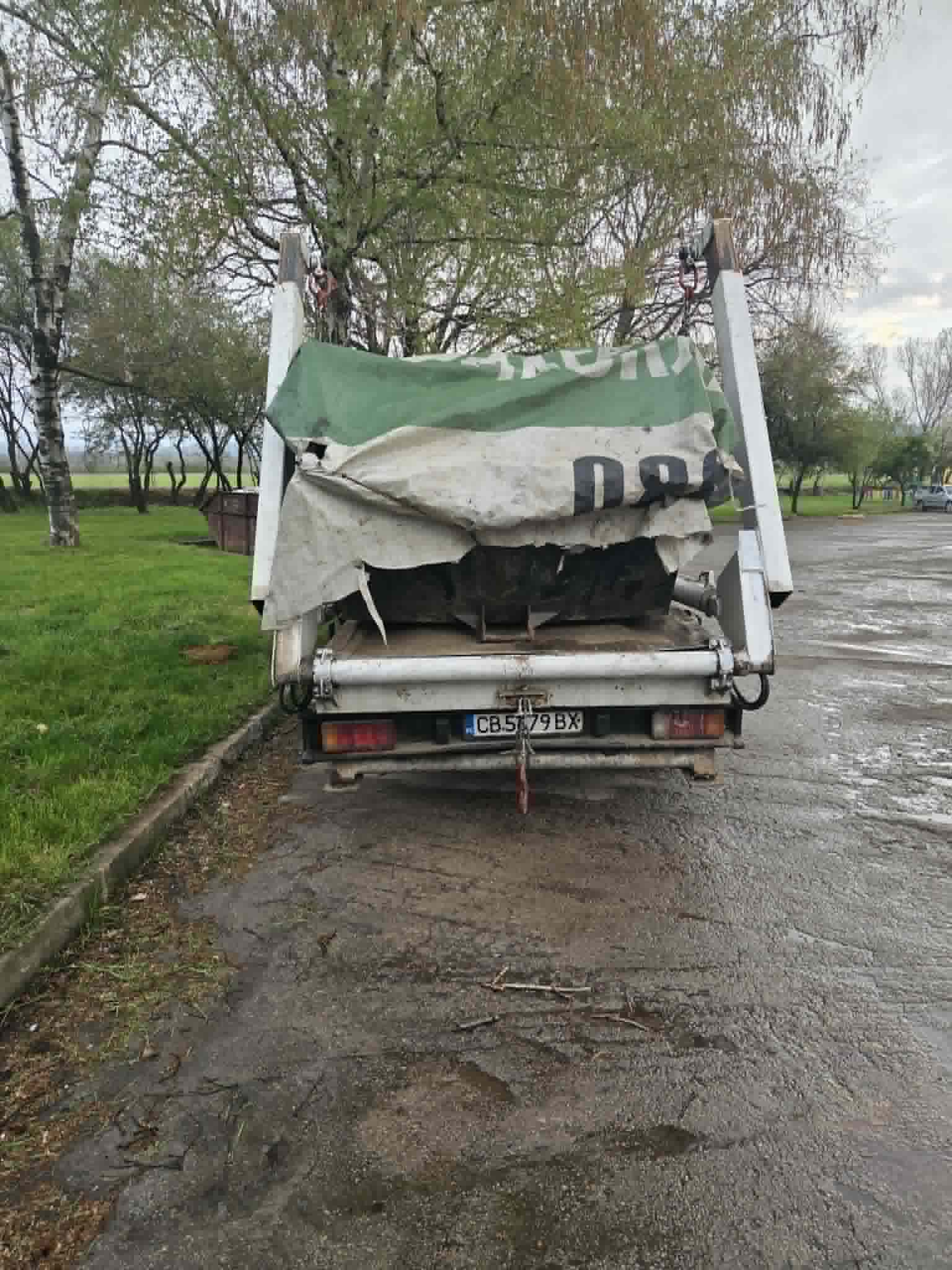Извозване на строителни отпадъци с покрит камион – Гери Транс